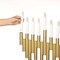 Vintiquewise Modern Decorative 9-Branch Hanukkah Menorah with LED Candles in Sleek Finish, Gold QI004910.GD - alternate 4