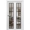 Sartodoors Sliding Closet Bi-fold Doors, Lucia 2366 White Silk with Clear Glass and Aluminum Strips, Sturdy T LUCIA2366BF-WS-64 x 80 (2* 32x80) - alternate 1