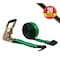 Mytee Products 2 inx30 ft Green Ratchet Straps w/ Flat Hooks 3333 # WLL Hi Visibility Tie Down, 20PK RS230Gx20 - alternate 4