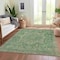 Homeroots 10' X 14' Emerald Medallion Washable Indoor Outdoor Area Rug 608021 - alternate 5