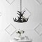 Jonathan Y Nelle 18" Adjustable Resin Antler 3-Light Dimmable LED Chandelier, Black JYL6304B - alternate 6