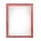 Homeroots 9" x 12" Red Solid Wood Hanging Picture Frame 386576 - alternate 1