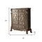 Homeroots 20" X 43" X 55" Gold Patina Bone Wood Poly Resin Chest 347058 - alternate 4