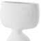 Homeroots 12" White Ceramic Sculptural Table Vase 608370 - alternate 4