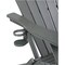 Outdoor Expressions Gray HDPE Adirondack Chair EY8001LG - alternate 4