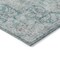 Homeroots 9' X 12' Teal Blue Floral Medallion Washable Indoor Outdoor Area Rug 607948 - alternate 6