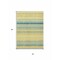 Homeroots 3' X 5' Yellow Denim Blue And Sky Blue Striped Washable Indoor Outdoor Area Rug 614857 - alternate 6