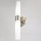 Vaxcel Elliot 2 Light LED Satin Nickel Contemporary Bathroom Vanity Wall Sconce Fixture White Glass W0458 - alternate 3