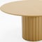 Homeroots 60" Brown Solid Wood Pedestal Base Round Top Dining Table 720993 - alternate 2
