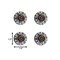 Homeroots 1.5" X 1.5" X 1.5" Black White Copper Knobs, 12PK 321678 - alternate 4