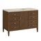 James Martin Vanities Myrrin 48" Single Vanity, Mid Century Walnut, w/ 3 CM Tajnar Eclos Top 485-V48-WLT-3TJR - alternate 6