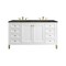 James Martin Vanities Chicago 60" Double Vanity, Glossy White, w/ 3 CM Phantome Eclos Top 503-V60D-GW-3PHT - alternate 1