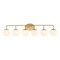 Jonathan Y Louis Parisian Globe 40" 6-Light Metal/Frosted Glass Modern Contemporary LED Vanity Light, Gold Paint JYL3560A - alternate 1
