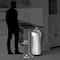 Hls Commercial 16 gal Round Indoor Metal Can, Silver, Open Top, Stainless Steel, 14 in HLS16STRM - alternate 7