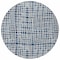 Homeroots 8' Navy Blue And Ivory Round Striped Washable Indoor Outdoor Area Rug 583446 - alternate 4