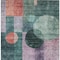 Homeroots 3' X 5' Green Copper And Purple Geometric Washable Indoor Outdoor Area Rug 604324 - alternate 6