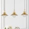 Jonathan Y Colin 3-Light 35" Adjustable Iron/Glass Retro Hurricane Triple Linear LED Pendant, Brass Gold JYL6121A - alternate 6