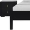 Homeroots Three Piece Black Solid Wood Bedroom Set 523668 - alternate 4