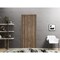 Sartodoors Slab Barn Door Panel, Planum 0016 Walnut and Aluminum Strips, Sturdy Finished Flush Modern Doors, P PLANUM0016S-WLN-36 - alternate 4