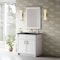 James Martin Vanities Bellshire 36" Single Vanity, Bright White w/ 3 CM Parisien Bleu Silestone Top 660-V36-BW-3PBL - alternate 8