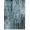 Homeroots 9' X 12' Teal Blue Gray And Ivory Abstract Washable Indoor Outdoor Area Rug 617672 - alternate 7
