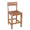 Homeroots 18" Brown Solid Wood Counter Height Bar Chair 522381 - alternate 2