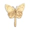 Homeroots 5" Gold Cast Iron Butterfly Wall Hook 612070 - alternate 5