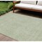 Homeroots 9' X 12' Mint Green Geometric Washable Indoor Outdoor Area Rug 607492 - alternate 1