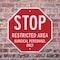 Signmission Stop Restricted Area Surgical Perso, 6 inch X 6 inch, Plastic Sign, 2PK OC-P-2PACK-6-181 - alternate 4