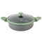 Kenmore Theodore 6.5 Quart Nonstick Cast Aluminum Divided Hot Pot Pan with Lid 137393.02 - alternate 1