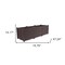 Homeroots 47" X 16" Dark Brown Heavy Duty Plastic Rectangular Self Watering Planter Box 569544 - alternate 4