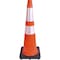 Tatco Traffic Cone, 10.75 x 10.75 x 28, Orange/Silver/Black 35500 - alternate 1