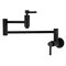 Kingston Brass Wall Mount Pot Filler Faucet with Knurled Handle, Matte Black KS8100KNL - alternate 1