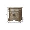 Homeroots 29" Champagne One Drawer Faux Marble and Solid Wood Nightstand With Storage 347125 - alternate 6