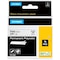 Dymo Rhino Permanent Poly Industrial Label Tape, 0.37" x 18 ft, White/Black Print 18482 - alternate 1