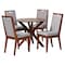 Baxton Studio Eira Modern Grey and Walnut Brown Wood 5-Piece Dining Set 254-12143-10891-ZORO - alternate 1