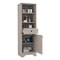 Homeroots 17" Light Gray Wood Freestanding Single Door Bathroom Vanity 543597 - alternate 4