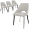 Leisuremod Amalfi Modern Dining Chair - Upholstered Accent Side Chair, Metal Legs, 4PK AC48GR4 - alternate 1