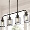 Jonathan Y Abbott 34" 4-Light Farmhouse Industrial Iron/Glass Linear LED Pendant, Oil Rubbed Bronze/Clear JYL7592A - alternate 9