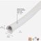 M-D Building Products Building Products 1/4'' x 5/16'' x 17'' White Premium Rubber Window Seal for Medium Gaps 63628 - alternate 3