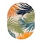 World Rug Gallery Amalfi Contemporary Tropical Floral Indoor/Outdoor Area Rug 5 ft x 7 ft Oval Multi 8013MULTI5OV - alternate 2