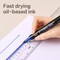Deli THINK Permanent Marker, Chisel Tip, Blue, Waterproof, 12PK EU10130 - alternate 2