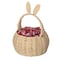 Wickerwise Hand-Woven Easter Bunny Ear Basket with Handle - Multi-Purpose Paper Rope Wicker Basket for QI004723.N - alternate 1