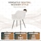 Leisuremod Markley Distressed Leather Ergonomic Dining Chair, Powder Coated Iron Legs EC26CR - alternate 4