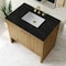 James Martin Vanities Hudson 36" Single Vanity, Light Natural Oak, w/ 3 CM Phantome Eclos Top 435-V36-LNO-3PHT - alternate 5