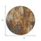 Homeroots 8' Rust Gray And Ivory Round Abstract Washable Indoor Outdoor Area Rug 617664 - alternate 4