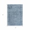 Homeroots 5' X 8' Blue And Beige Abstract Washable Indoor Outdoor Area Rug 615999 - alternate 3