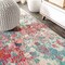Jonathan Y Contemporary POP Modern Abstract Blue/Red 4 ft. x 6 ft. Area Rug CTP108B-4 - alternate 6