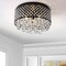 Jonathan Y Evelyn 17" 3-Light Crystal Drops/Metal , LED Flush Mount, Black JYL6143A - alternate 9