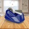 Acrimet Tape Dispenser, 1 in Tape Core Dia., Plastic, Stainless Steel, Deep Blue 270.1 - alternate 7